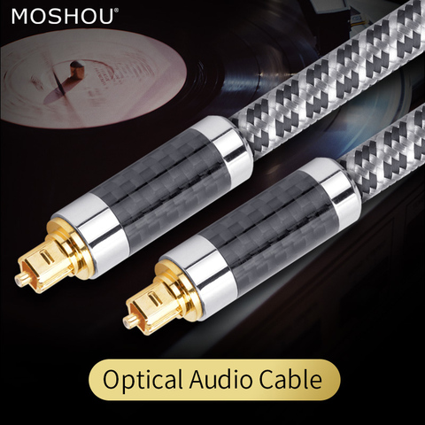 MOSHOU Optical Fiber optico digital Audio Video Cables Oxyacid Free Copper Audiophile HIFI DTS Dolby 5.1 7.1 1.5M 3M 5M 8M 10M ► Photo 1/6