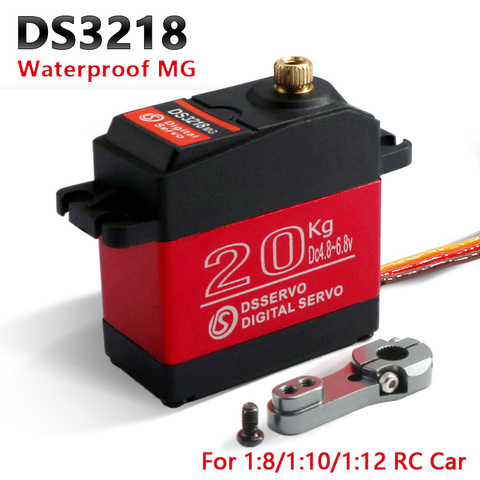 1X Waterproof rc servo DS3218 Update and PRO high speed metal gear digital servo baja servo 20KG/.09S for 1/8 1/10 Scale RC Cars ► Photo 1/5