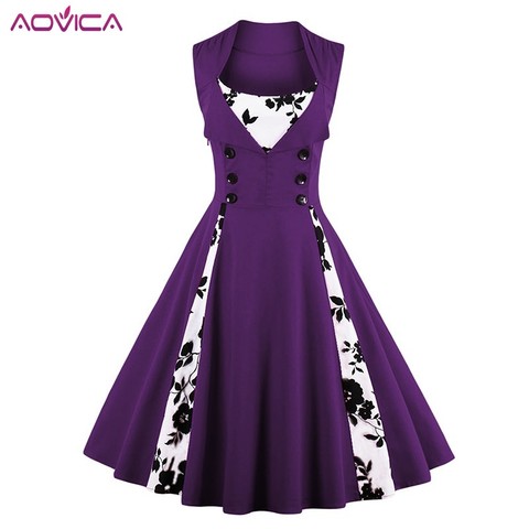 4XL 5XL Plus Size Women Robe Pin Up Dress Retro Vintage 1950s 60s Rockabilly Swing Summer female Dresses Elegant Tunic Vestidos - Price history & Review | AliExpress Seller - Aovica Official 4XL 5XL Plus Size Women Robe Pin Up Dress Retro Vintage 1950s 60s Rockabilly Swing Summer female Dresses Elegant Tunic Vestidos - Price history & Review | AliExpress Seller - Aovica Official