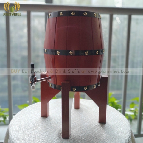 5 Liters OAK Wood Beer Barrel Dispenser with Stainless Steel Liner BT40 ► Photo 1/6
