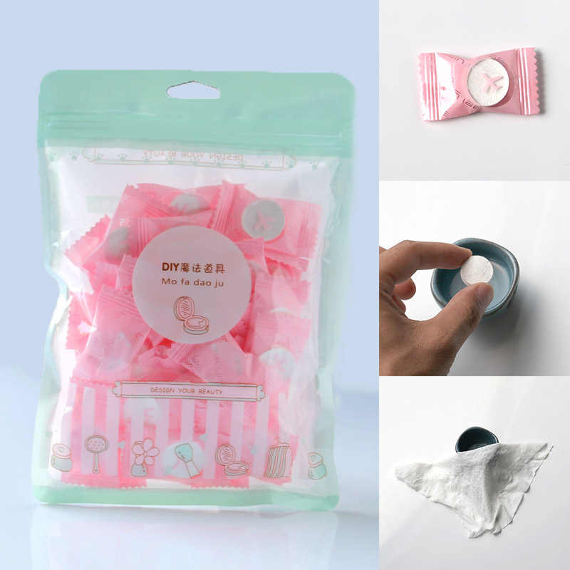 20pcs Portable Travel Compressed Towel Tablet Capsule Beauty Face Wipes Face Clean Tissue Towel for Travel Camping Emergency 