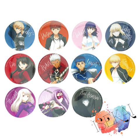 Fate Stay Night Anime Saber Alter Shirou Emiya Rin Tohsaka Archer Sakura Matou Cu Chulainn Gilgamesh Metal Badge Brooch Pins ► Photo 1/1