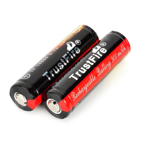 2 PCS/ lot TrustFire Protected 14500 3.7V 900mAh Rechargeable Lithium Batteries ► Photo 1/3