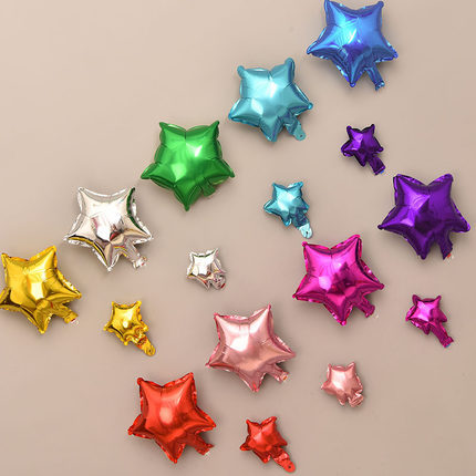 10/20pcs/lot 5/10inch Star Heart Foil Balloons Wedding Birthday Party Backdrop Decor Air Inflatable Globos Child Gift Toy Supply ► Photo 1/6