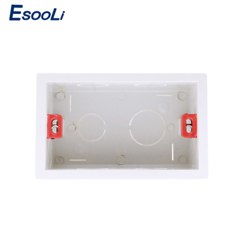 Esooli 101mm*67mm US Standard Internal Mounting Box Back Cassette for 118mm*72mm Standard Wall Touch Switch and USB Socket ► Photo 1/6