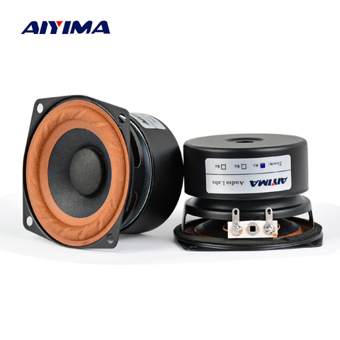 AIYIMA 2Pcs 2.5inch Audio Portable Speakers 4 ohm 8Ohm 15W Full Range Hifi Bass Speaker DIY For Home Theater ► Photo 1/6