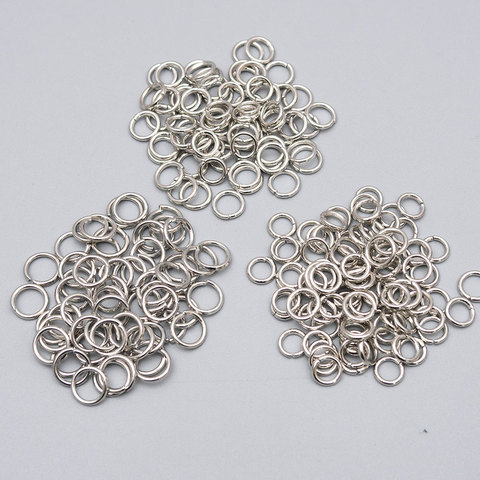 200pcs  7/8/9/10/12/15/25mm Jump Rings Silver Split Rings Connectors For Diy Jewelry Finding Making Accessories Wholesale Suppli ► Photo 1/6