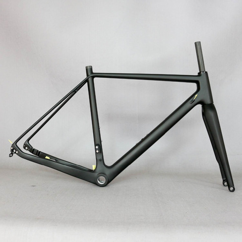 2022 Thru Axle 142mm disc cyclocross carbon frame  Gravel 700C Carbon Bike Frame, Di2 Carbon Cyclocross Frame with 100*12mm fork ► Photo 1/6