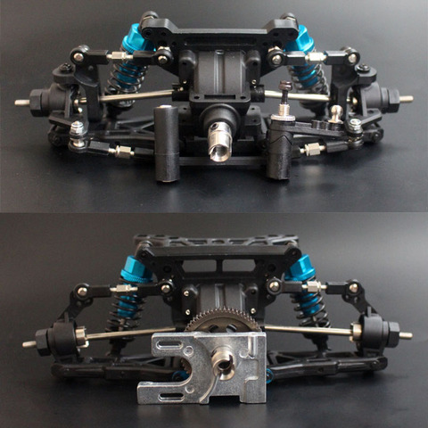 1/10 RC Model Car On-Road Drift Car Frame  Front and Rear DIY assemblies for HSP 94123 ► Photo 1/6