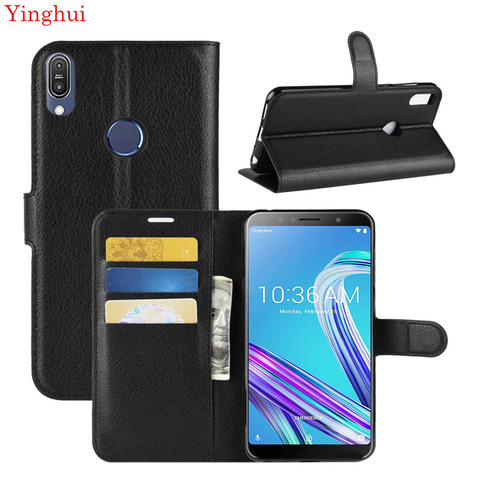 For Asus Zenfone Max Pro M1 ZB601KL/ZB602KL Case Flip Leather Phone Case Wallet Leather Stand Cover Filp Cases ► Photo 1/6