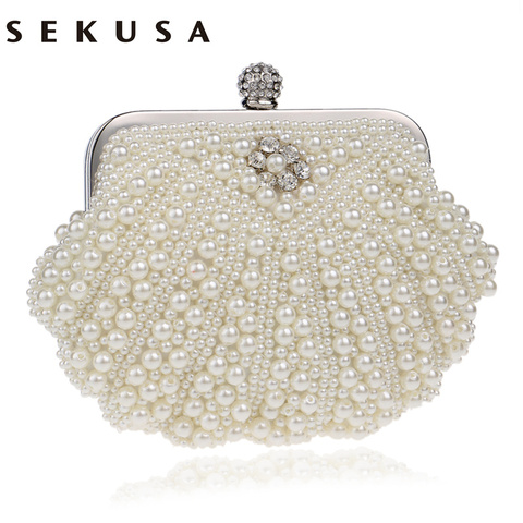 Buy Online Sekusa Shell Design Women Evening Bags Beaded Handmade Diamonds Chan Shoulder Messenger Bag Crystal Wedding Evening Bag Alitools Buy Online Sekusa Shell Design Women Evening Bags Beaded Handmade Diamonds Chan Shoulder Messenger Bag Crystal Wedding Evening Bag Alitools