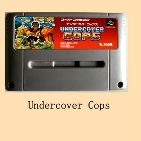 Undercover Cops 16 bit Big Gray Game Card For 46pin Game Player ► Photo 1/3