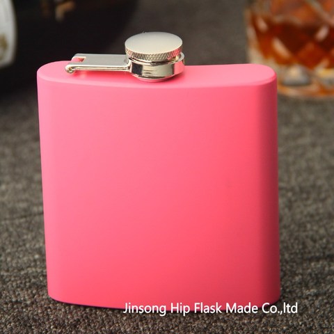 304  color  stainless steel hip flask of 6OZ / White , black , blue , red , pink , arm green ,golden ► Photo 1/6