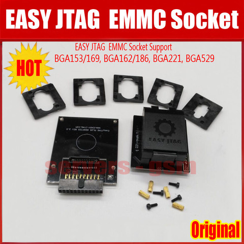 2022 NEW Original EASY JTAG PLUS BOX EMMC Socket  (BGA153/169, BGA162/186, BGA221, BGA529) ► Photo 1/6