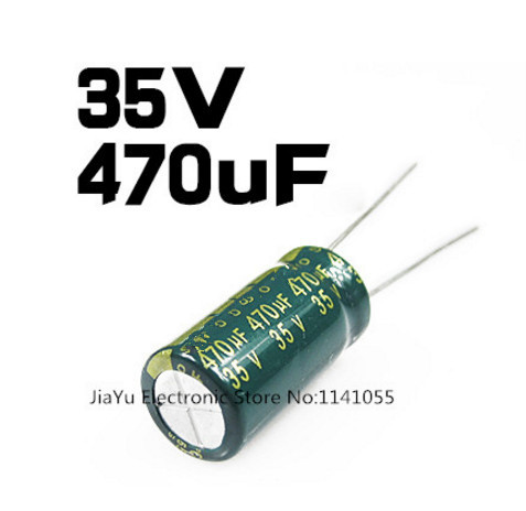 35V 470UF 470UF 35V  fHigh frequency low resistance   Electrolytic Capacitors Size:10*13 10*17 new ► Photo 1/1