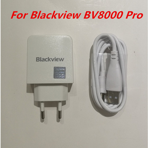 Original Blackview BV8000 Pro AC Adaptor Fast Charger Travel Charger EU Plug Adapter + USB Cable DC 5V 7V 9V 2A ► Photo 1/4