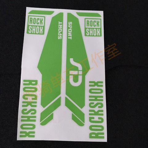 hot sale mountain bike frame stickers for rockshox/rock shox   reflective   fork sticker ► Photo 1/6