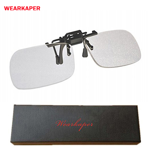 WEARKAPER Flip Clip on Flip up Down Reader Magnifiers, Rimless Portable Reading Computer Glasses ► Photo 1/4