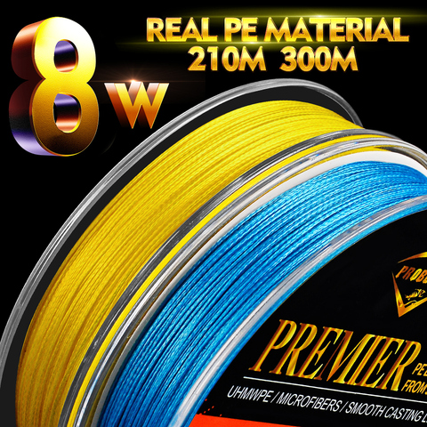 Proberos Fishline 8 Weaves Fishing Line 137M&210M&300M&500M 8 Braided Line Available 40-150LB PE Line Green/Grey/Blue/Yellow/Red ► Photo 1/6