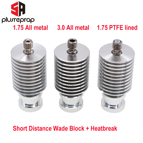 V6 Heat Sink Short Distance J-head Hotend All Metal Wade Block with Heat Break for 1.75mm 3.0mm Filament 3D Printer Parts ► Photo 1/2