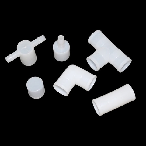 25mm Poultry Drinking Accessories Tee 6 Styles Rabbit Quail Pigeon Parrot Bird Drinking Fountain Pipe Connector Plastic Pipe ► Photo 1/6