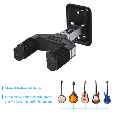 Aroma Electric Guitar Hanger Hook Holder Wall Mount With Sponge Cushion For Acoustic Bass Mandolin Banjo Alitools - Wall Mount For Acoustic Guitar