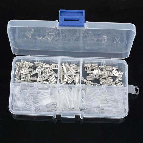 120PCS 2.8mm 4.8mm 6.3mm Crimp Insulating Terminal Female Spade Connector Sleeves ► Photo 1/4