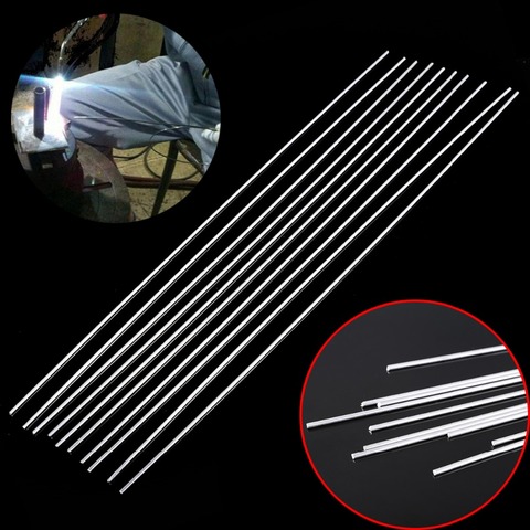10pcs Low Temperature Welding Rod Silver Metal Aluminum Magnesium Soldering Brazing Stick Rod 2.4mmx450mm ► Photo 1/6