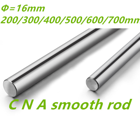 3D printer rod shaft 16mm linear shaft 200mm 300mm 400mm 500mm 600mm 700mm chrome plated round rod shaft CNC parts  ► Photo 1/1