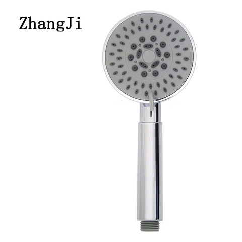 ZhangJi Five Fuction Silica Gel Holes Shower Head Water Saving With Chrome Showerhead Bathroom Sprinkler Nozzle Two Colors ► Photo 1/6