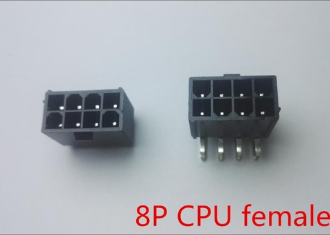 5559 4.2mm black 8P 8PIN female needle socket Straight or Curved needle for PC computer ATX CPU Power connector ► Photo 1/2
