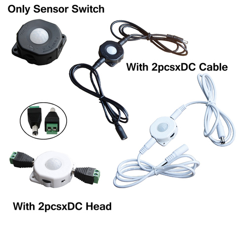 PIR Body Infrared Motion Sensor Detector Switch Automatic On Off 12V 24V 6A LED Strip Light Control Switch For Home Corridors ► Photo 1/1