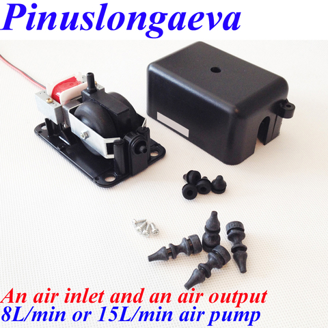 Pinuslongaeva Factory outlet 4L 8L 15L 25L/min Double Single gas air pump fish tank oxygenation pump aerator Oxygen filling ► Photo 1/6