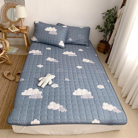 1 pc Quilted Mattress Pad Machine Washing Non-slip Bedspread Single Queen  King Printed Kids Bed Pad Mattress - Price history & Review, AliExpress  Seller - TX Textile Factory Store