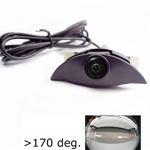 180deg HD CCD car front view camera for VOLVO forward camera SL40 SL80 XC60 XC90 S40 S80 C70 C30 V40 v50 v60 s80 night vision ► Photo 1/6