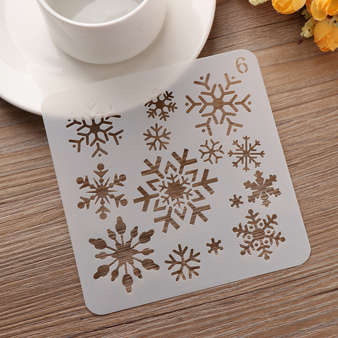 Snowflake Hollow Layering Stencils For Wall Painting Scrapbooking Stamp Album Decorative Embossing Card Template DIY Craft ► Photo 1/3
