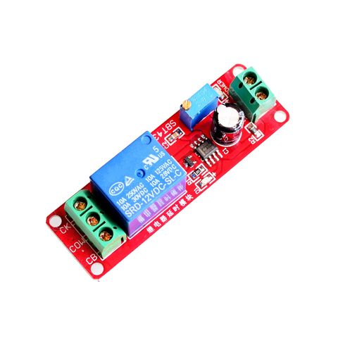 NE555 DK555 Timer Switch Adjustable Disconnect Module Time delay relay Module DC 12V Delay relay shield 0~10S ► Photo 1/3