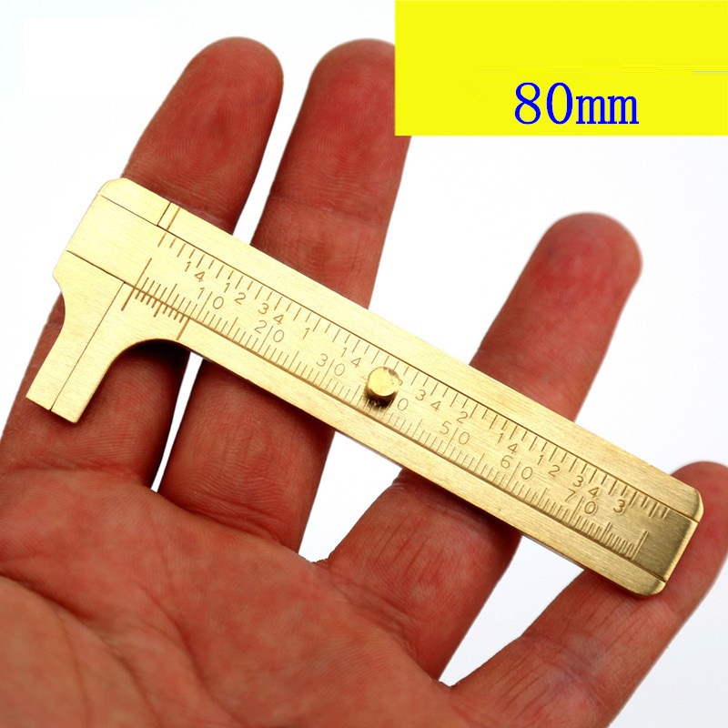 1 × Mini Plastic Ruler Sliding 80mm Vernier Caliper Gauge Measure Tool Random P 