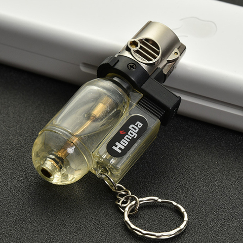 Portable Spray Gun Welding Torch Lighter Nozzle Butane Jet Gas Key Ring Lighter Turbo 1300 C Windproof Cigar Pipe Outdoor ► Photo 1/6