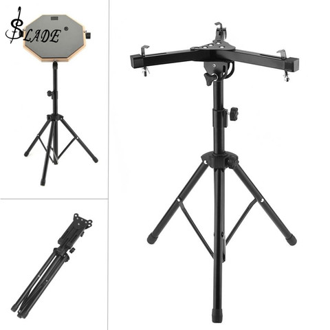 Aluminum Alloy Adjustment Foldable Three-legged Floor Drum Stand Holder Pads Cymbal Stand for 10-12 Inch Dumb Drum ► Photo 1/6