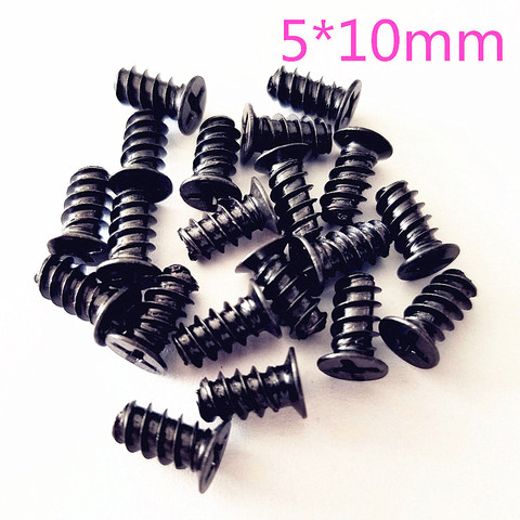 20pcs/pack DS743 Black Plating 5*10mm Self-tapping Screws Case Fan Screw Free Russia Shipping ► Photo 1/5