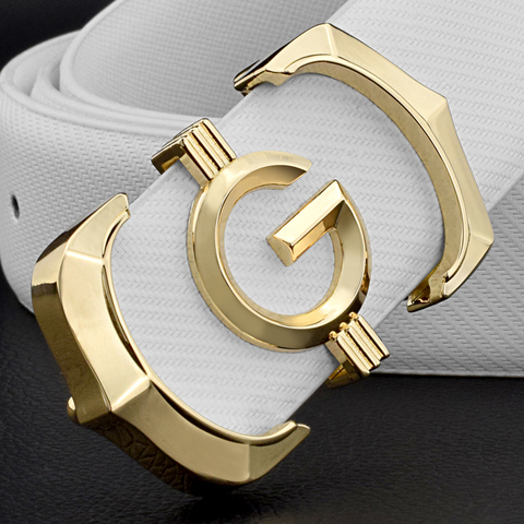 Luxury Designer Belt For Men And Women Gold Letter Fine Leather