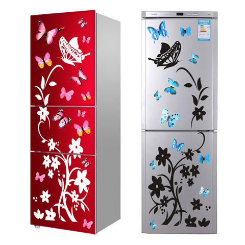 Creative Butterfly Refrigerator Sticker Home Decoration Kitchen Mural DIY Wall Stickers Party Sticker Kids Room Wallpaper ► Photo 1/6
