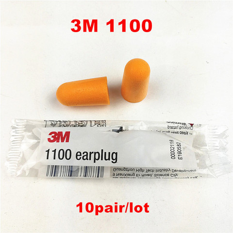 10pairs/lot 3M 1100 Disposable Ear Plug Foam Noise Reducer Free Shipping ► Photo 1/6