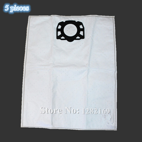 5 pieces/lot Vacuum Cleaner Bags Microfleece Dust Filter Bag for Karcher MV4 MV5 MV6 WD 4 WD 5 WD 6 W 5 P Premium  ► Photo 1/1