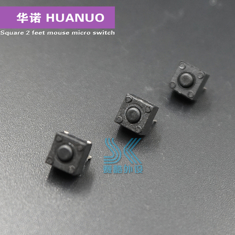 Original HUANO square mouse micro switch 6x6x5.2mm General switch under the middle of button Razer Deathadder 2013 chroma wheel ► Photo 1/2