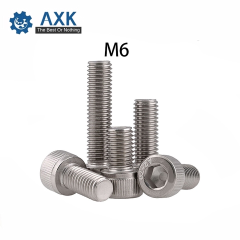 Hex Head Allen Key Bolt Socket Cap Screw 8/10/12/14/16/20....100 Din912 M6 Stainless Steel Machine Household And Automotive ► Photo 1/6