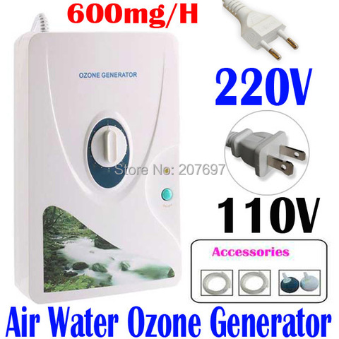 600mg/h 220V 110V Ozone Generator Ozonator ionizer O3 Timer Air Purifiers Oil Vegetable Meat Fresh Purify Air Water ► Photo 1/5
