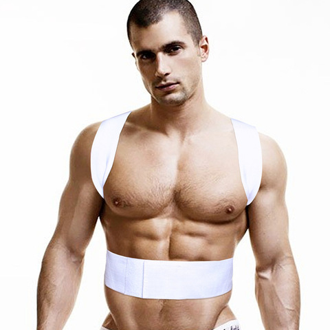 Men undershirt Cotton male athlete posture vest undershirt men men's vest gay clothing colete postura ► Photo 1/6