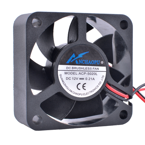 COOLING REVOLUTION ACP-5020L 5cm 50mm 5020 12V 0.21A Hydraulic bearing large air volume 2pin cooling fan ► Photo 1/4